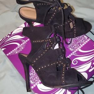 Black sexy heel style brandy size 7 lace up